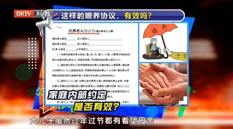 家庭內部約定贍養協議是否有效?協議內容是否受法律所保護呢？